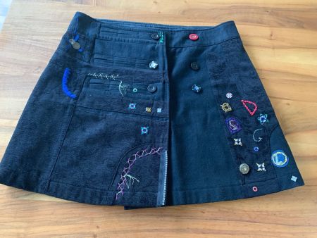 DESIGUAL mega schöner Winterrock / Jupe Gr. 40 wie neu