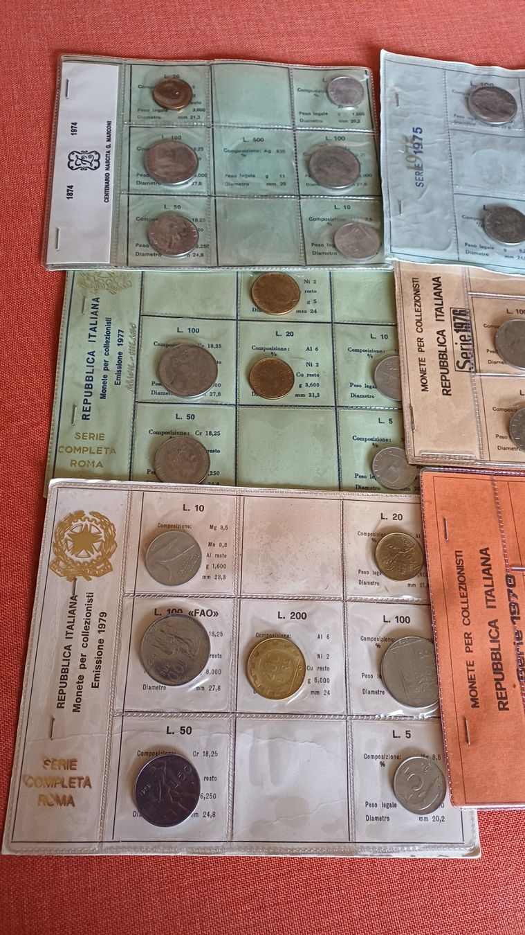 Tutti le monete: Italien 1971 - 1979 – Usato da Rorschach venduto da Elfriede1920 1