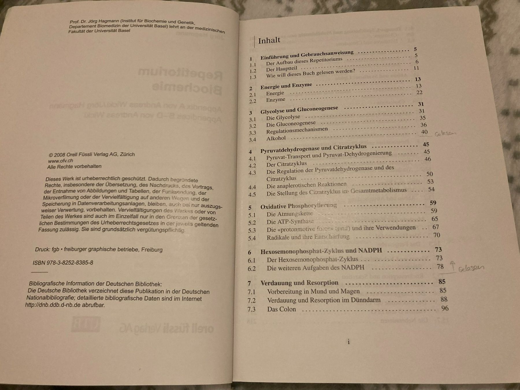 Libri: Repetitorium Biochemie – Usato da Niederscherli venduto da ypsilon315 1