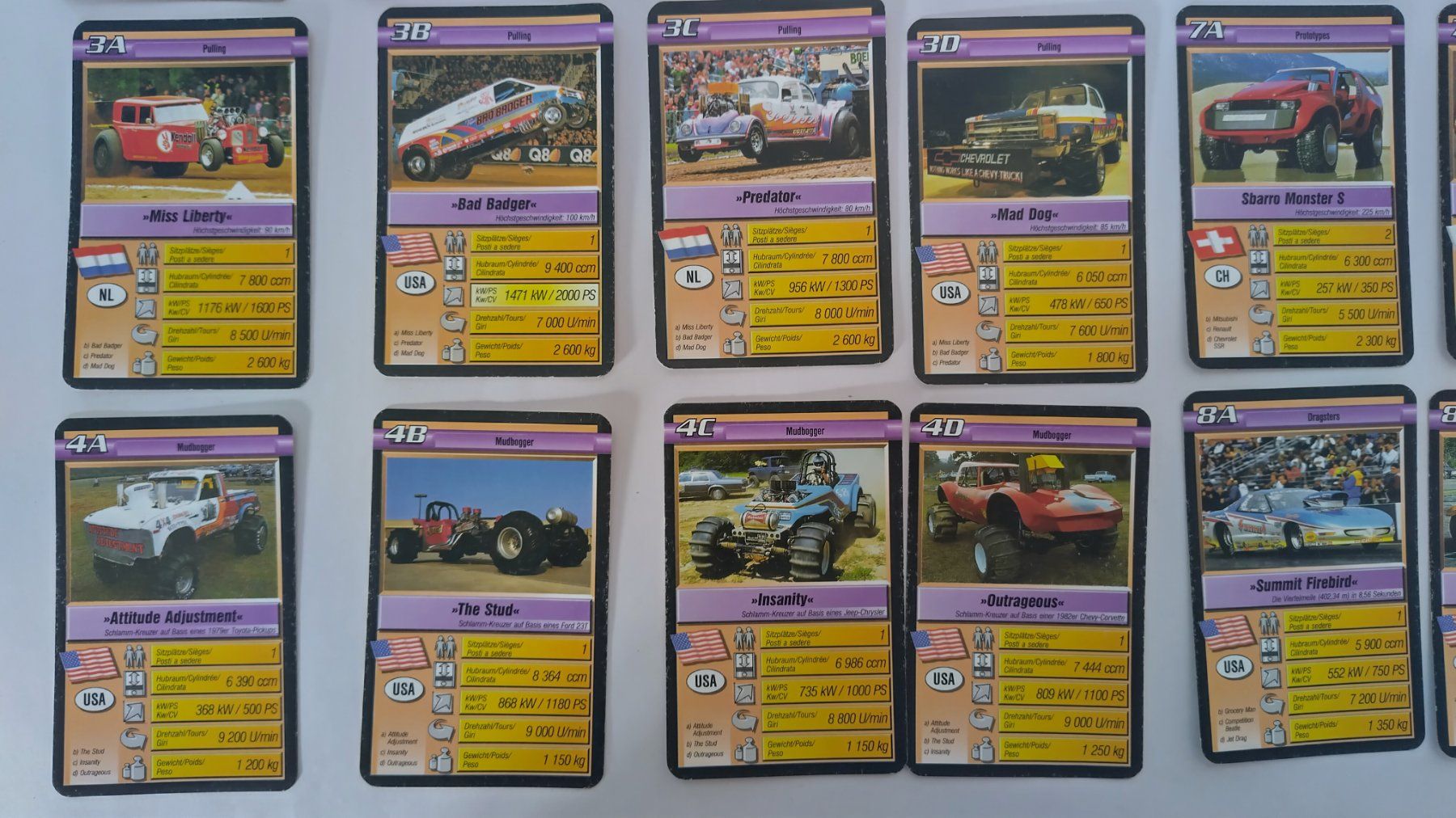 Ravensburger Giochi: Auto Quartett - Auto Monster ©2001 ab Fr. 4.- / 32 Karten – Usato da Bellach venduto da JingleJerry 5