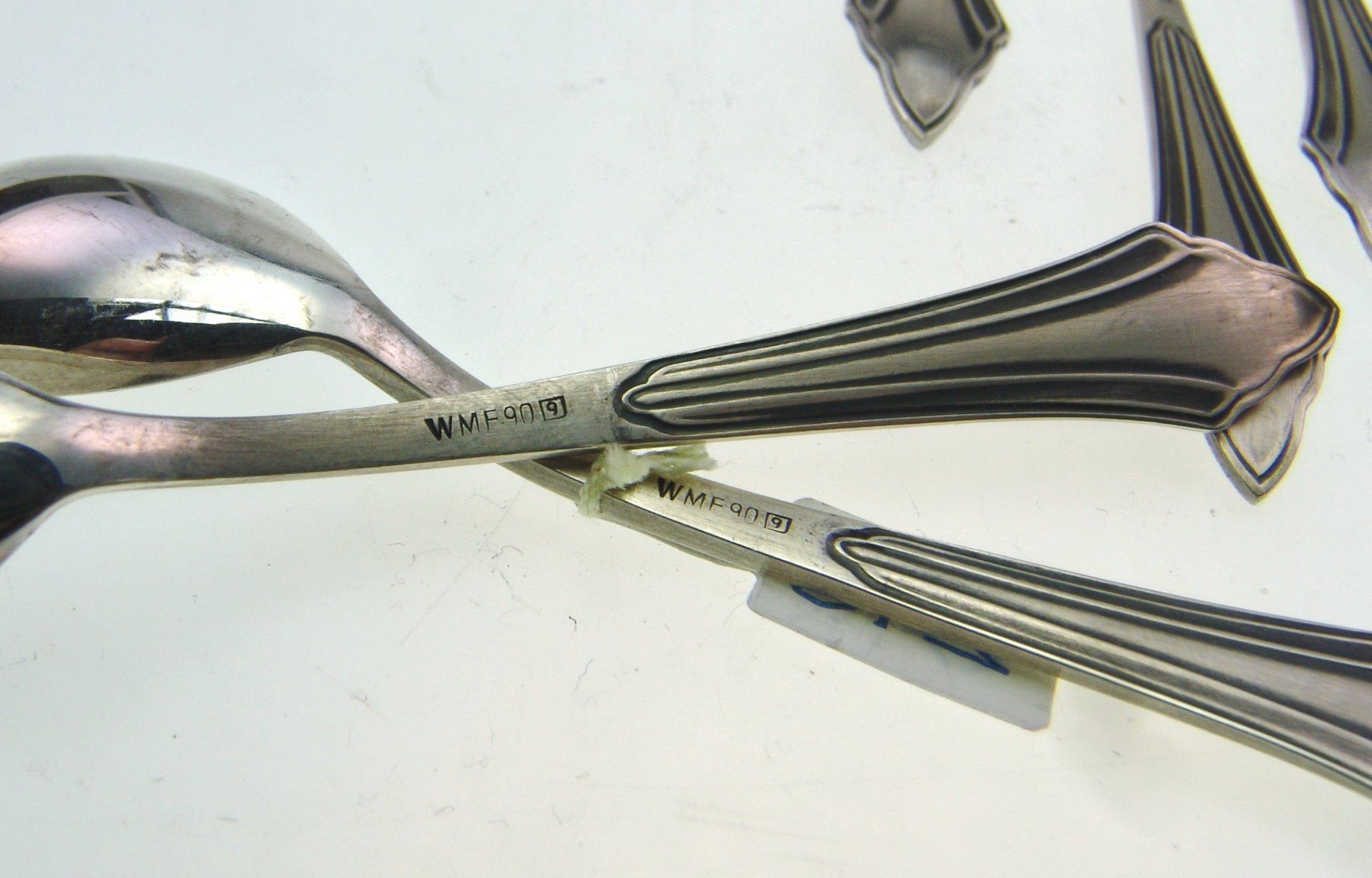 WMF Löffel: 6 WMF 900 Fächer klein Coupe Löffeli versilbert (1B) – Gebraucht aus Langenthal von TolleGeschenke2026 4