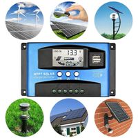 Solar Laderegler 100A MPPT Photovoltaik Laderegler Daul USB