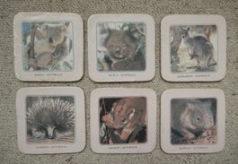 BIERDECKEL-GETRÄNKEDECKEL AUSTRALIEN versch. TIERE