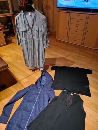 Jacke,2 oberteile + 1 langes hemd