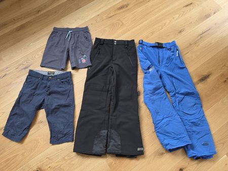 2 Ski/Schneehosen, 2 Kurze Hosen Grösse 152 Jungs