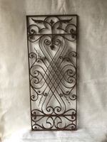 Antikes Tür-Fenstergitter, handgeschmiedet