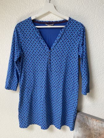 White Stuff Bluse Shirt Tunika Kleid, Gr.  40 Blaues Muster,