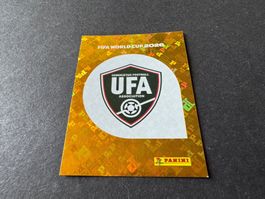 Panini FIFA WM 2026 UZB 1 Sticker Wappen Uzbekistan