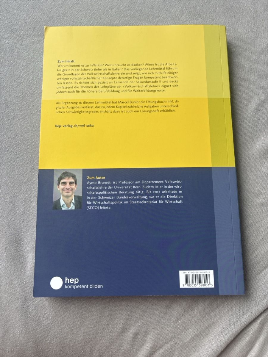 Libri: Volkswirtschaftslehre - Aymo Brunetti – Nuovo (secondo la descrizione) da Kastanienbaum venduto da ali_vr9f 1
