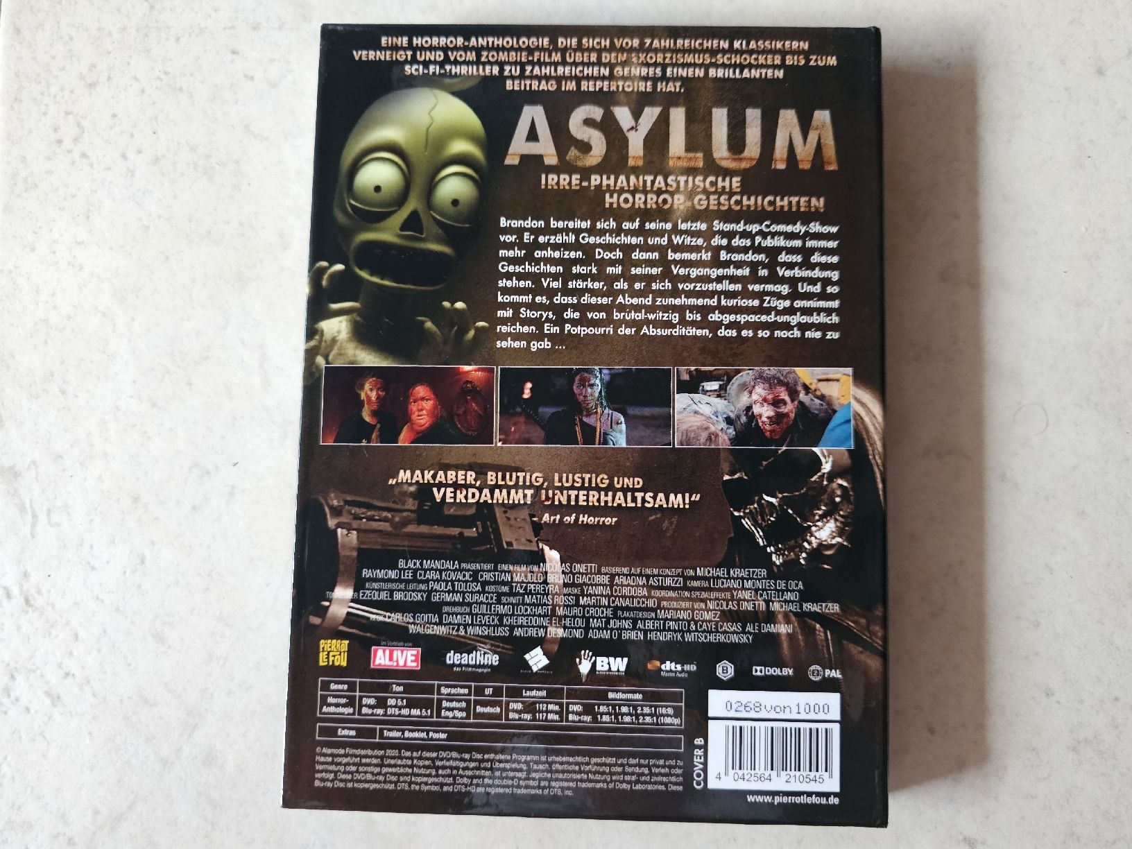 Tutti i DVDs: Asylum  -  Irre Horror Geschichten / Mediabook Bluray – Usato da Schneisingen venduto da backstore24 1