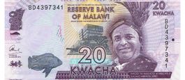 Malawi 20 Kwacha 2016 UNZ P-63c Serie BD-4397341