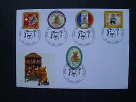 2002 Nr. 1054-1058 auf FDC mit Stempel BASEL