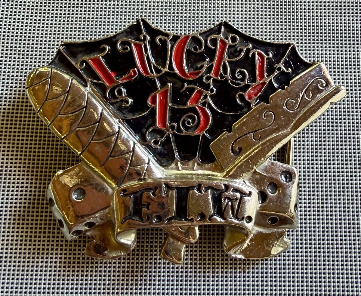 Fibbie per cinture: Coole Gürtelschnalle - Lucky 13 – Nuovo e nell'imballaggio originale da Unterkulm venduto da Onefrog