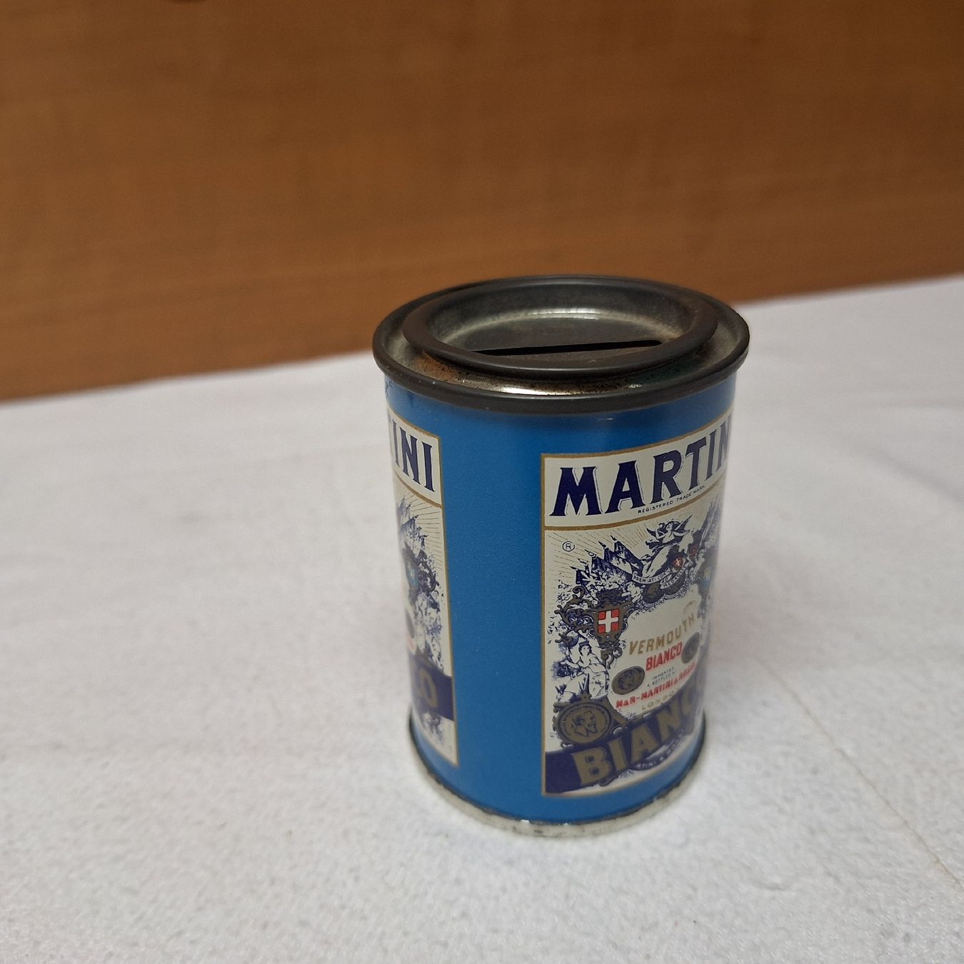 Salvadanai: Vintage Martini Spardose, Büchse Blech – Usato da Winterthur venduto da Goldpipau 1
