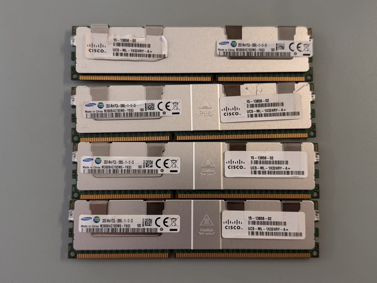 Memoria / RAM: 4x32GB DDR3 12800 ECC RAM  – Usato da frauenfeld venduto da mac_c7jc