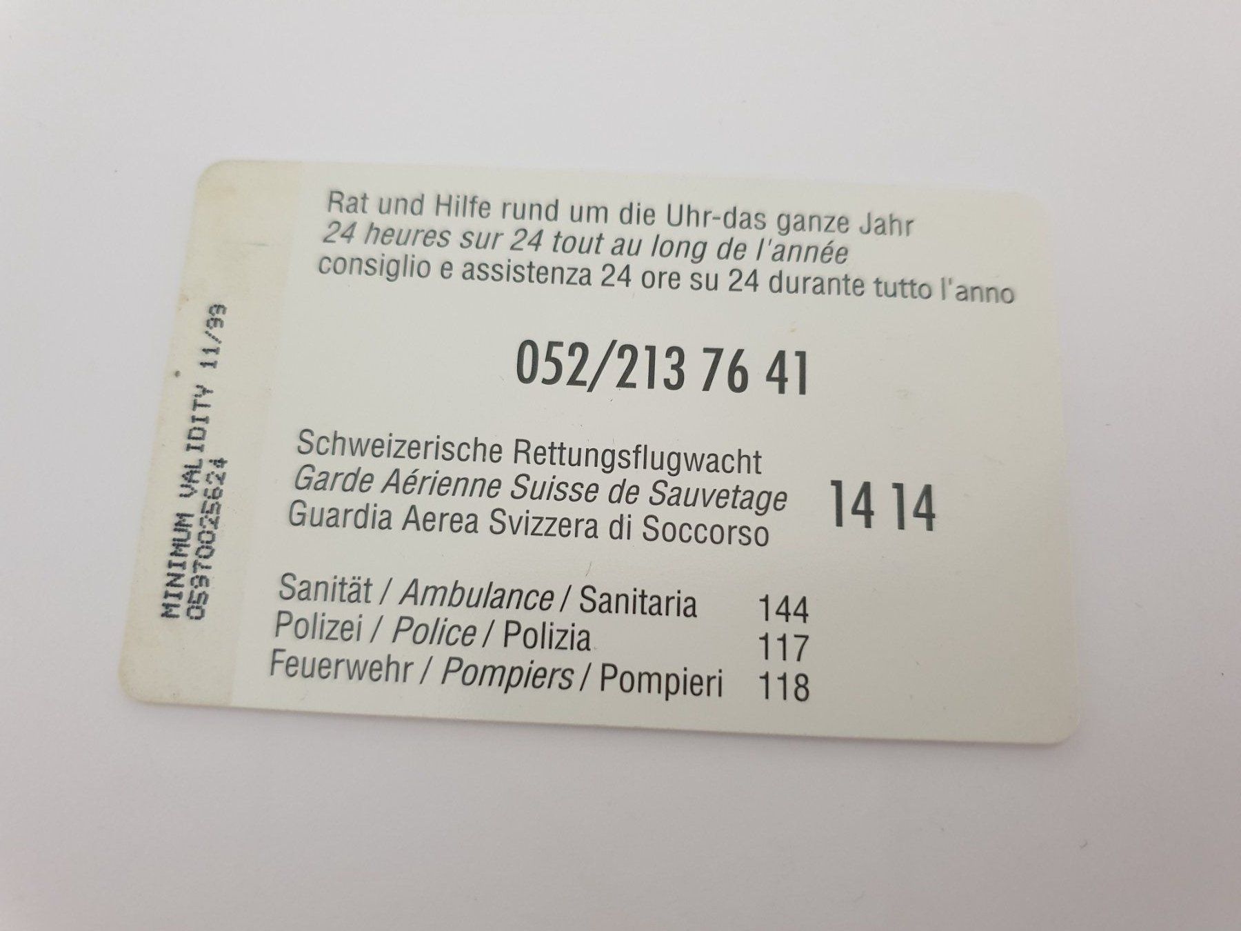 Telefon- & Taxkarten: Schweizerische Rettungsflugwacht – Gebraucht aus Rain von chesz 1