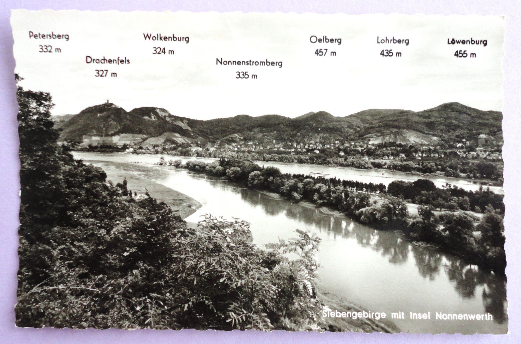 Cartoline postali: Siebengebirge mit Insel Nonnenwerth – Usato da Fétigny venduto da Billy2miny
