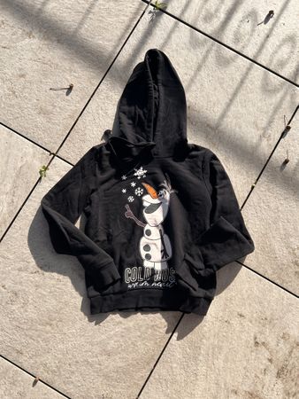 Kapuzenpullover FB Frozen Olaf schwarz Grösse XS