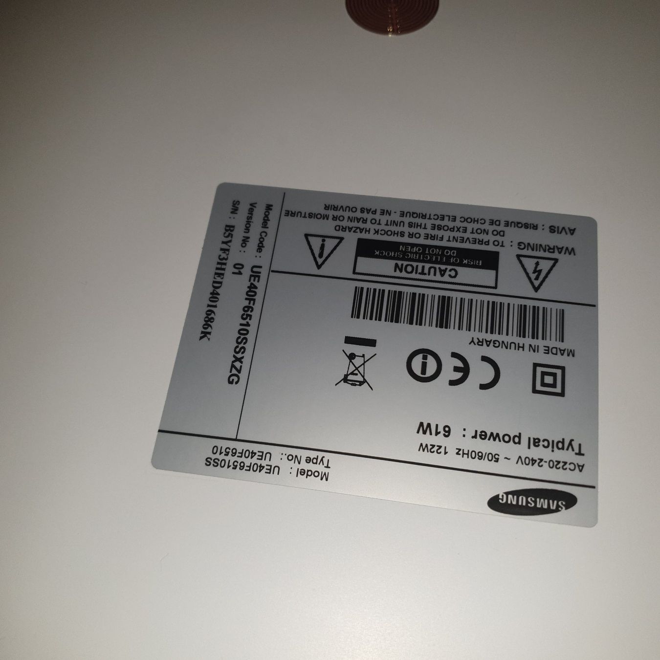 Samsung Fernseher: Fernseher – Gebraucht aus Zihlschlacht von Sun25 5