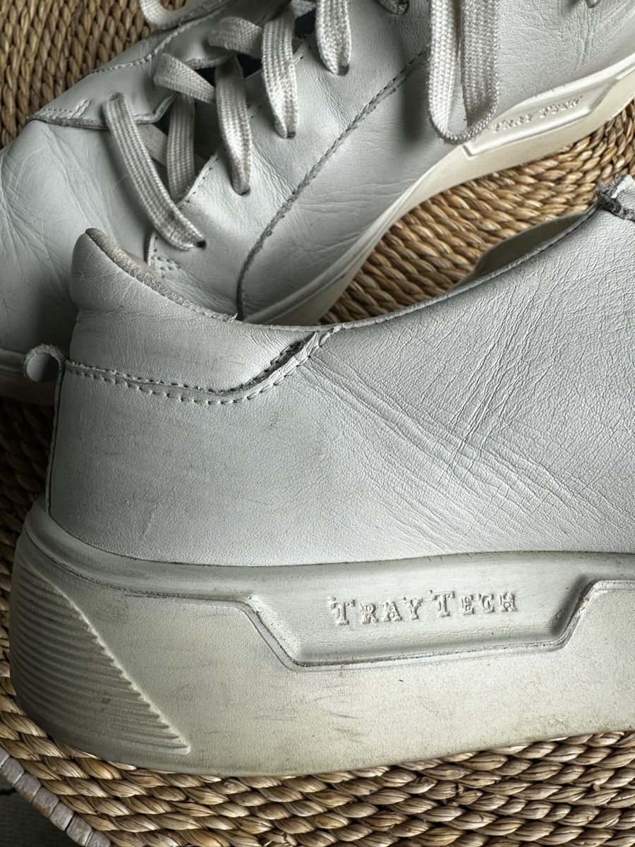 Ecco Chaussures hommes: Ecco Leather White Sneakers Size 40 – D'occasion à Zürich par kas_g26m 1