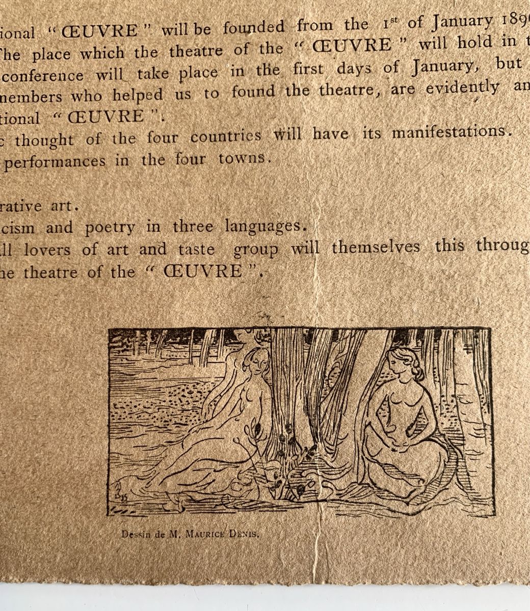 Livres: Programm des Oeuvre-Theaters 1895 – D'occasion à Steinmaur par Flashy01 6