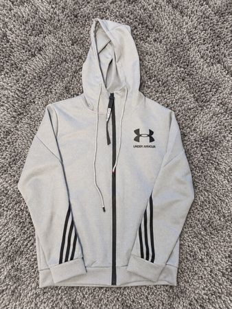 Under Armour Kapuzenjacke grau mit Reissverschluss
