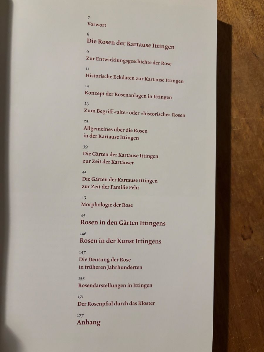 Libri: Die Rosen der Kartause Ittingen – Usato da Zürich venduto da WWehrle 1