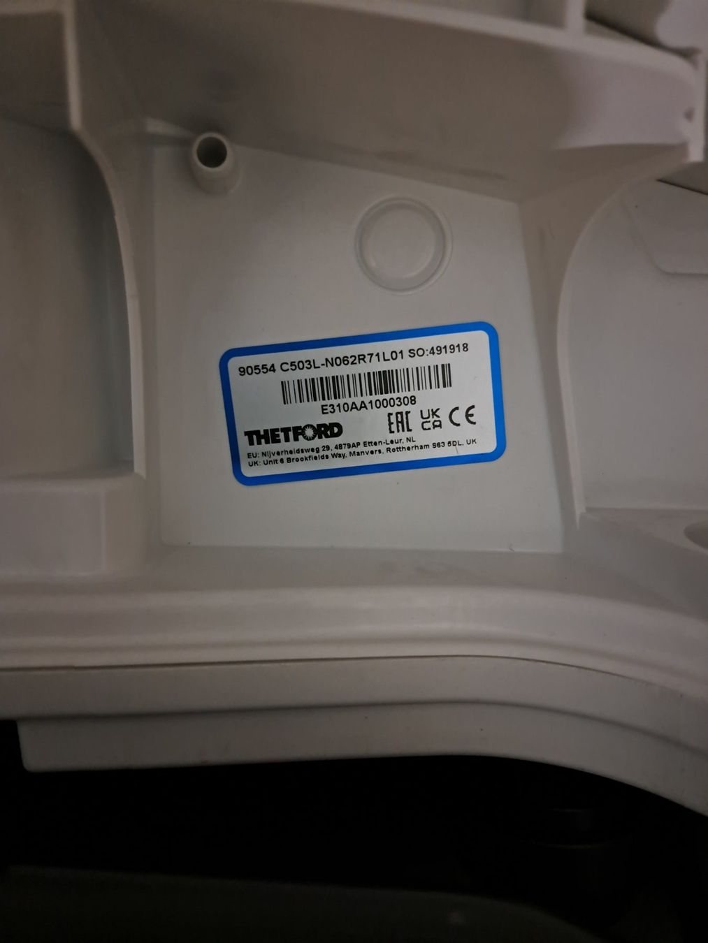 Thetford WC: Cassettentoilette C503 L links – Neu (gemäss Beschreibung) aus Emmen von CZ6032 1