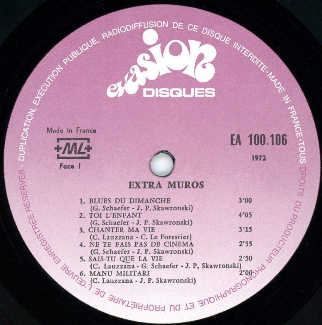 Schallplatten: LP - EXTRA MUROS – Gebraucht aus Morges von evnocha3 2