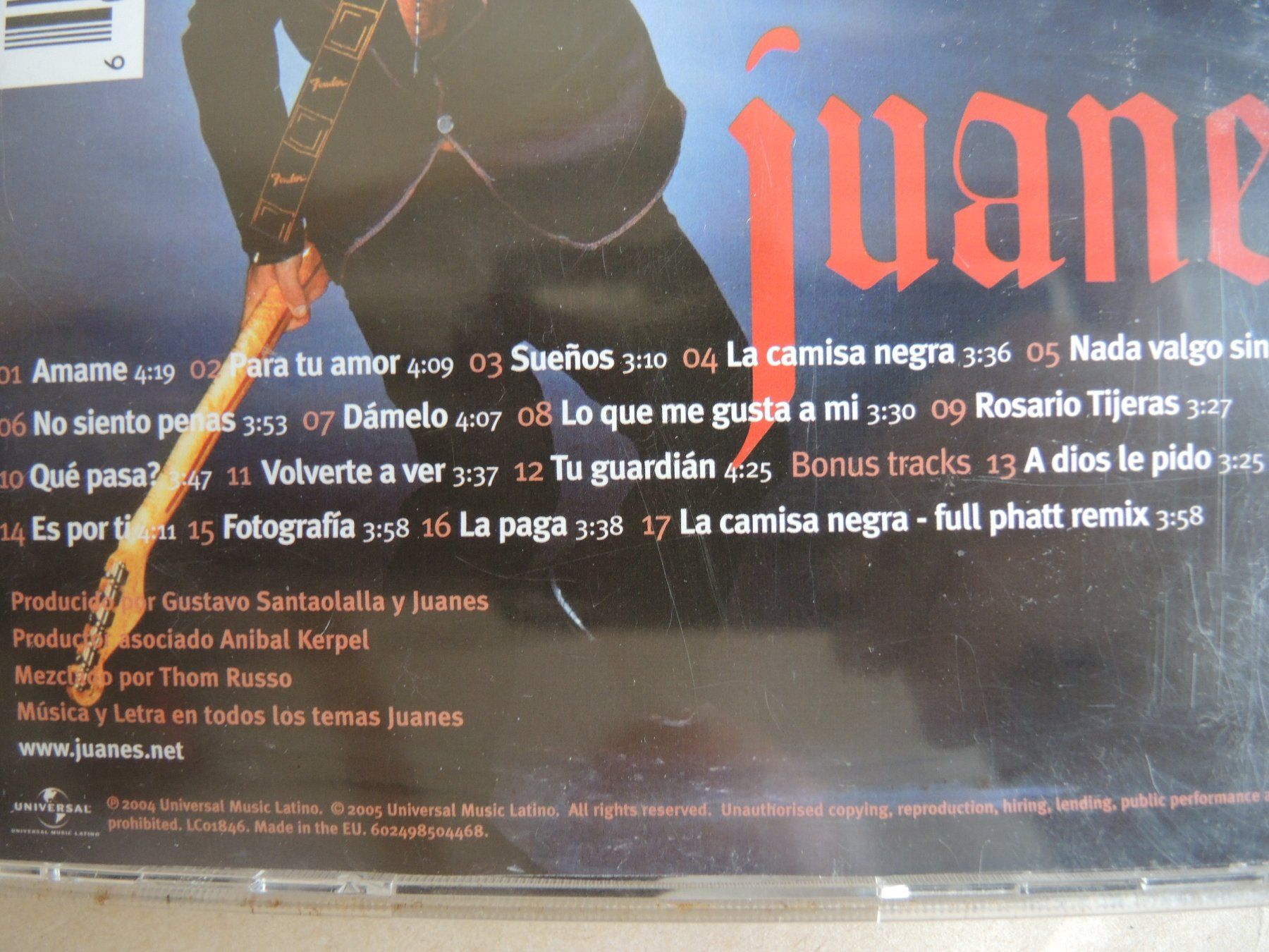CD: Juanes - Mi Sangre - CD Album – Usato da Rorschach venduto da Pop-upBrocki 3