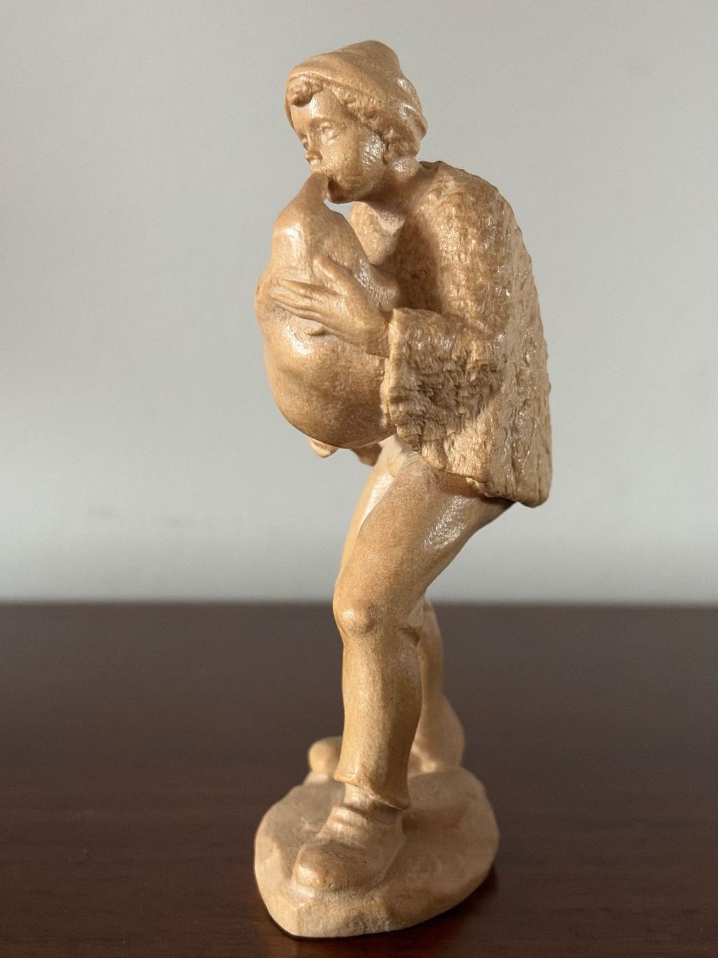 Statuette: Krippenfigur, Hirte mit Dudelsack, Holz, handgeschnitzt – Usato da Luzern venduto da Jiggy_8898 5