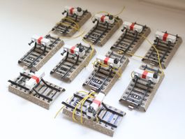 Märklin 10 x Prellbock mit Licht & ohne 7191/7190