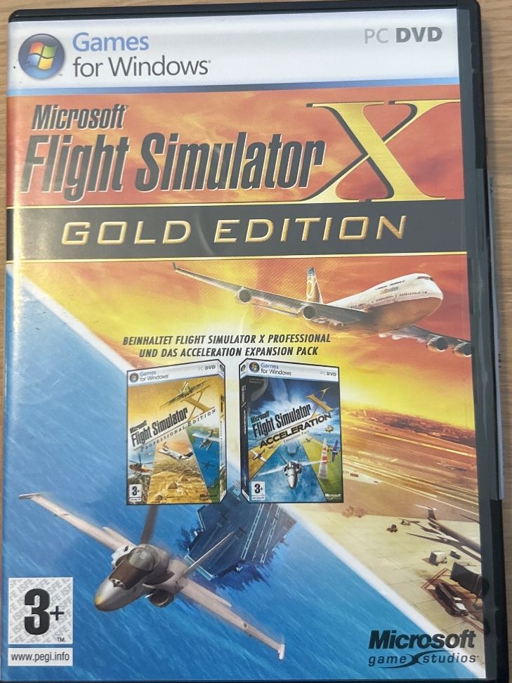 Spiele: Microsoft Flight Simulator X Gold Edition PC DVD – Gebraucht aus Eggenwil von Panda-Baer