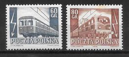 Polen Serie 837 - 838 Elektrische Eisenbahn * 26.1.1954