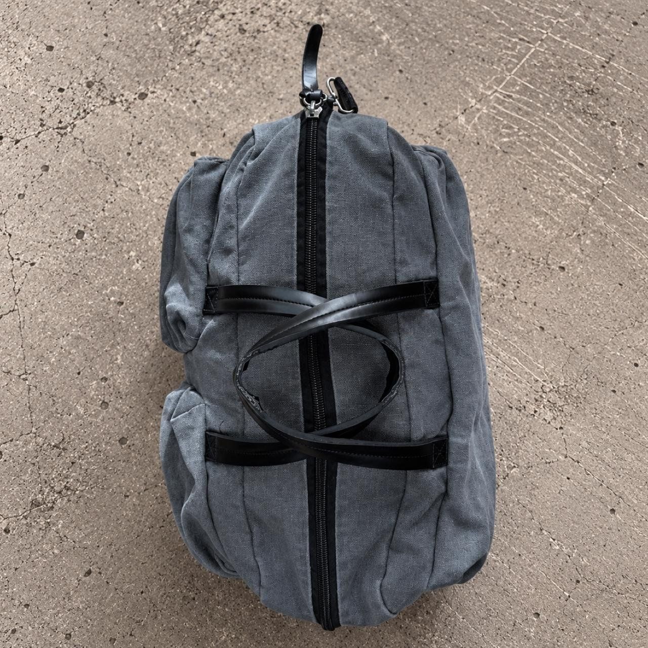 Borse: Grey Washed Canvas Weekender Bag – Usato da Erlach venduto da VerkaufX 1
