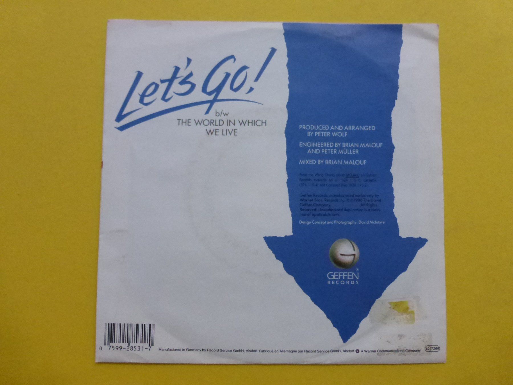 Schallplatten: Wang Chung – Let's Go! – Gebraucht aus Zürich von Swiss57 1