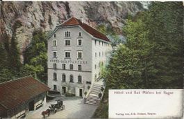 Pfäfers-Bad SG Hotel bei Ragaz ca.1910 sehr gut erhalten