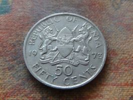KENYA   50  Cents   1973