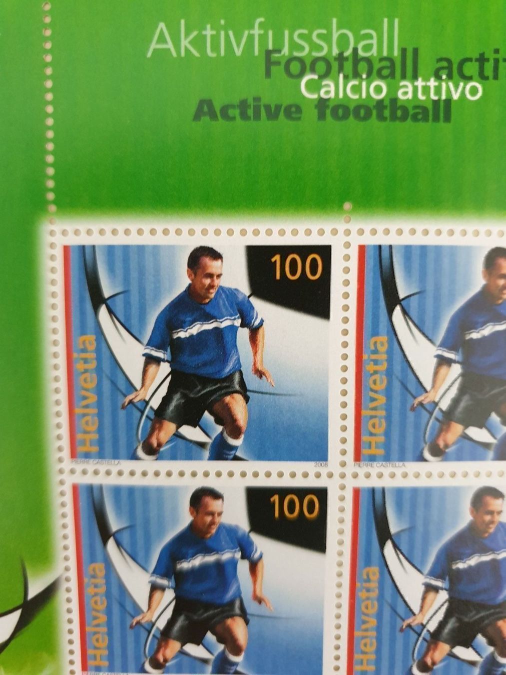 Tutti i francobolli: Aktivfussball Briefmarkenbogen postfrisch Top – Nuovo (secondo la descrizione) da Frauenfeld venduto da Kasico 2