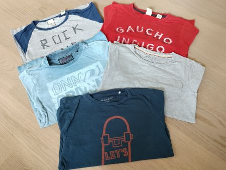 5x Langarm-Shirt Grösse 128