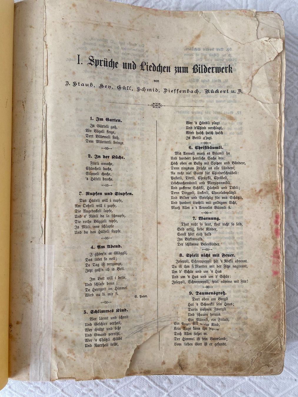 Libri: Antikes Kinderbuch "J. Staub's Bilderbuch" – Usato da Unterterzen venduto da bac_287t 1