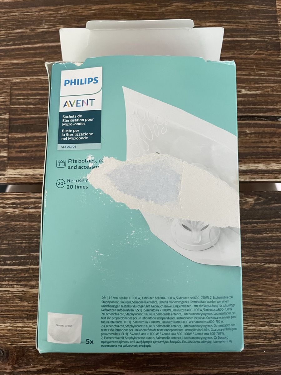 Philips Pasti del neonato: Philips AVENT Mikrowellen-Sterilisierbeuteln – Nuovo (secondo la descrizione) da Pregassona venduto da REEUP 1