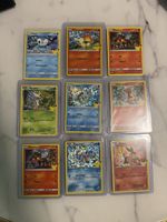 Pokémon Sammelkarten Set 9Stk guter Zustand
