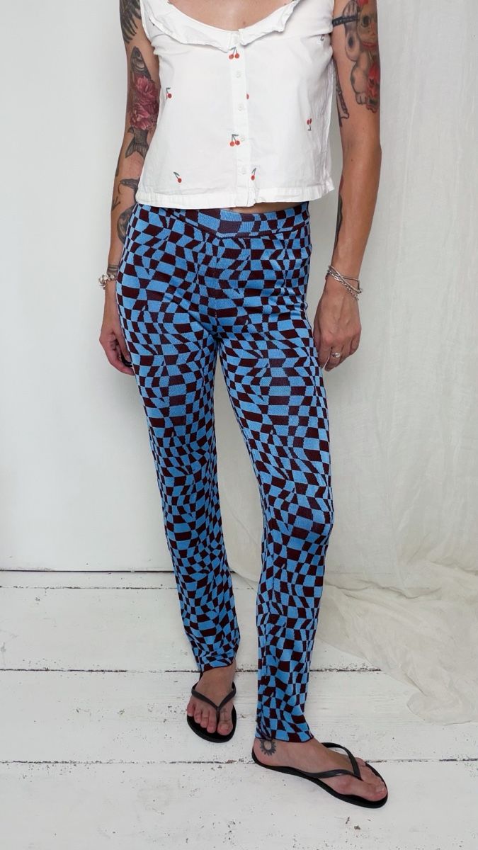 Hosen: Paloma Wool pants checkered blue size S – Gebraucht aus Knonau von Grapesvintage 1