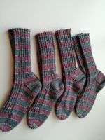 Warme Wollsocken für den Winter - Handgestrickt, Grösse 42
