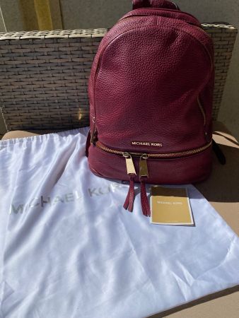 Rucksack Michael Kors Leder bordeaux gebraucht Zustand