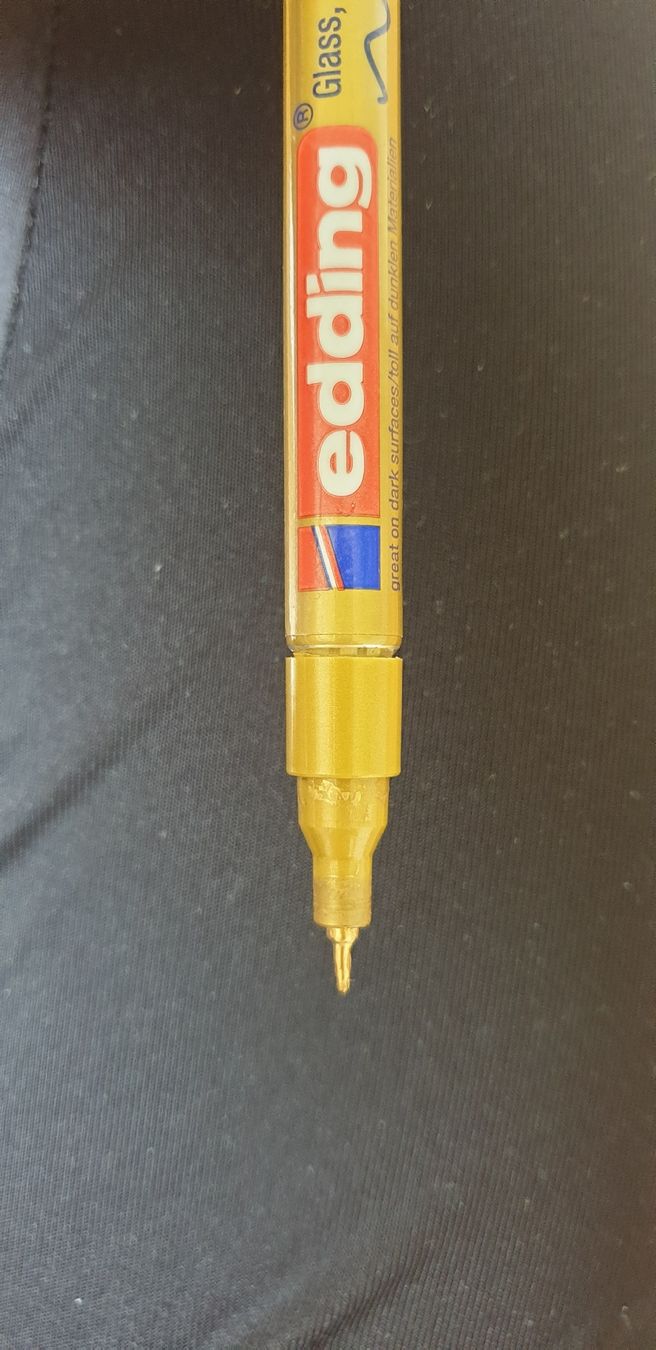 Edding Penna & Evidenziatori: Edding 750 Lackmarker, gold, 0.8mm – Usato da Frauenfeld venduto da jar_cb6p 1