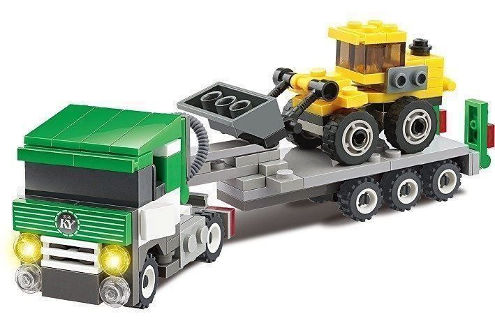 Kit di costruzioni: City - Schwertransporter mit Bagger – Nuovo e nell'imballaggio originale da Biel/Bienne venduto da Spiel-Markt