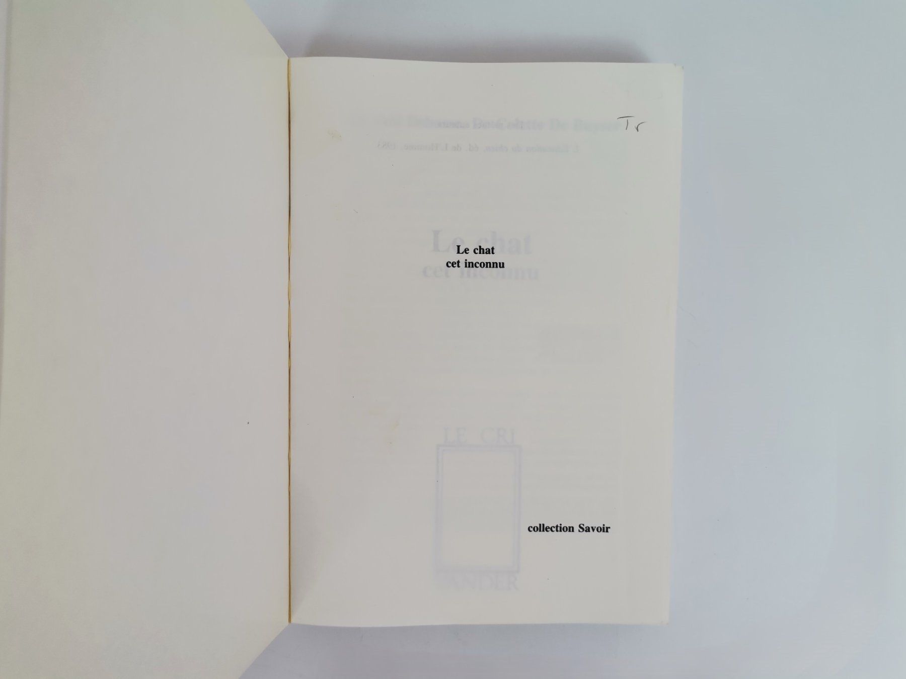 Libri: BUCH - Le Chat cet inconnu – Usato da Schaffhausen venduto da Restwert_SH 2