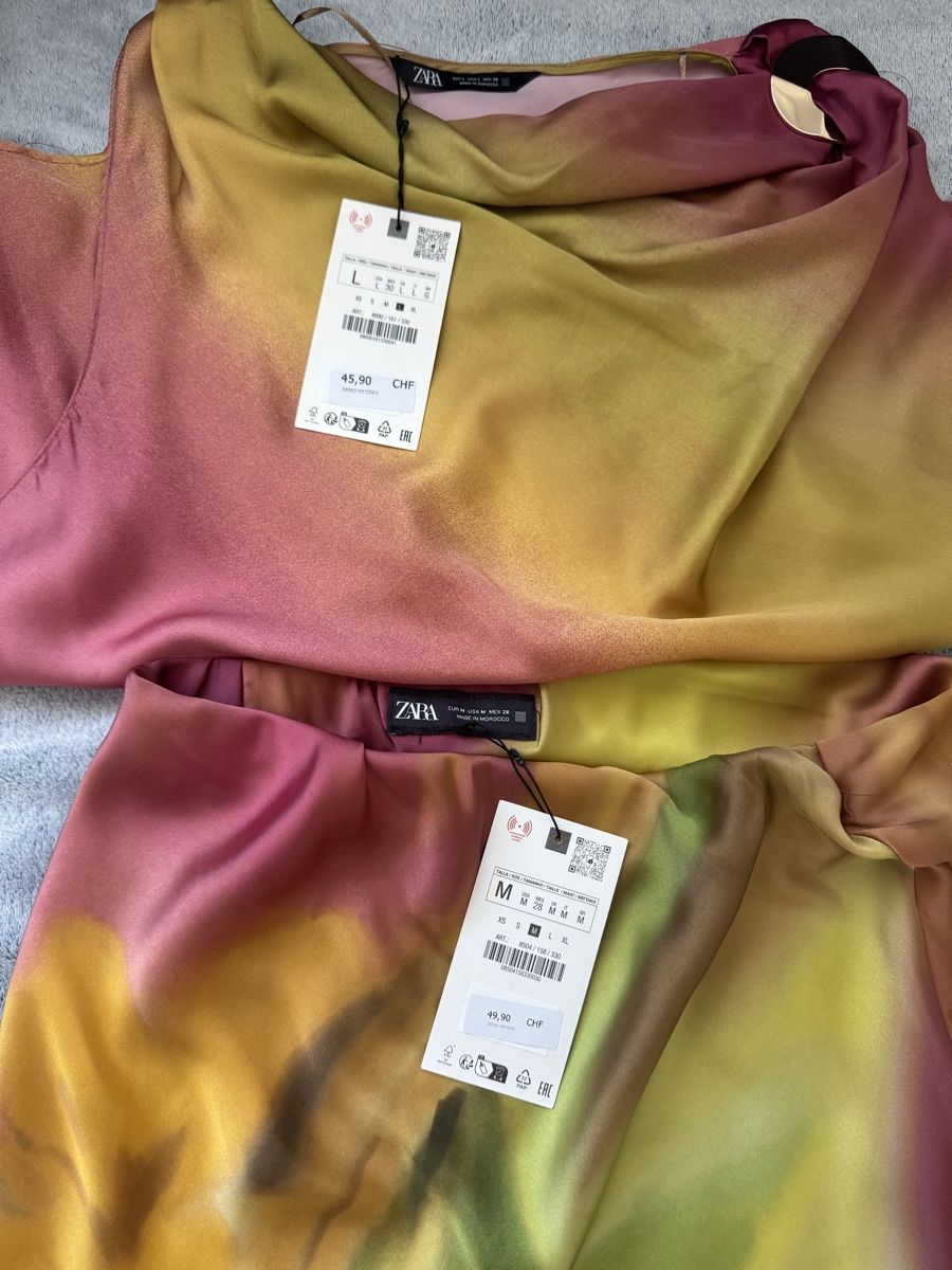 Zara Lotti di vestiti: A set Zara satinerter Oberteil +mid Rock Gr.L/M – Nuovo e nell'imballaggio originale da Pfäffikon SZ venduto da EMMA0111 4